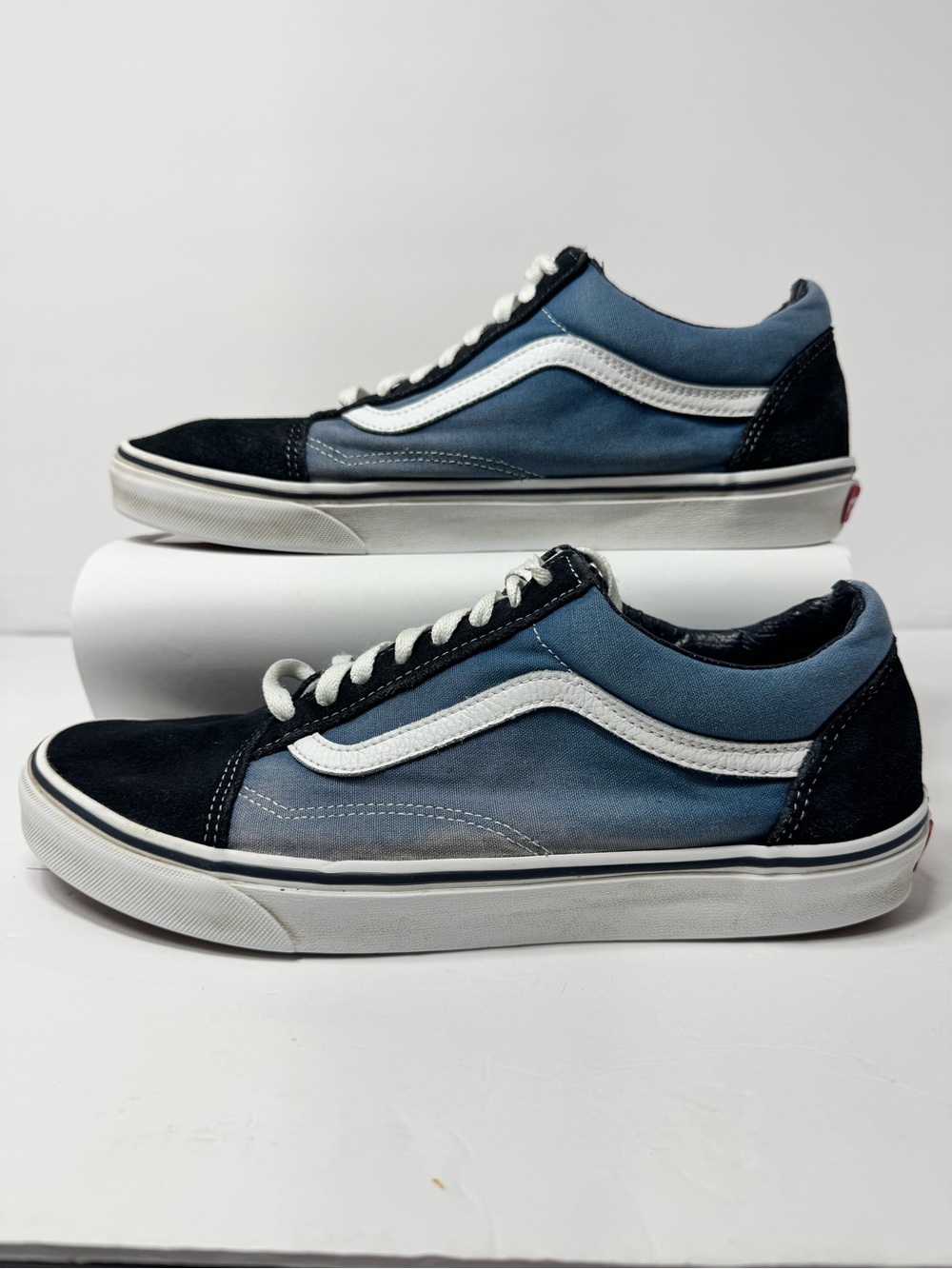 Vans Blue and Black Old Skool Sneakers
